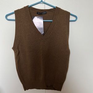 Brandy Melville Brown Sweater Vest